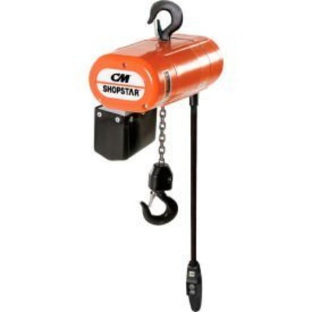 Cm CM® Shopstar 1/4 Ton, Electric Chain Hoist, 10' Lift, 12 FPM, 110V 2089